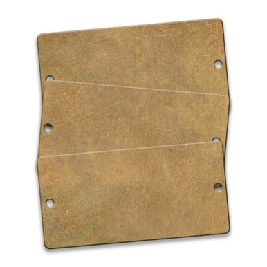 Tag-2"x4" Rec Brass 3pk 43664