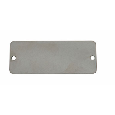 Tag-1"x2" Round Corners Stainless Steel 10pk 43693