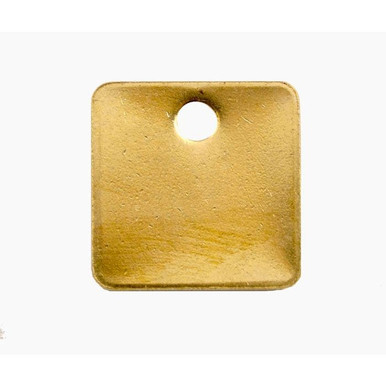 Tag-1-1/4" Square Brass 50pk 43702