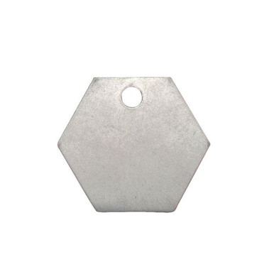 Tag-1-1/4" Hexagon Aluminum 50pk 43707