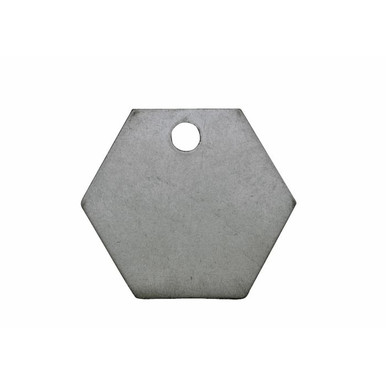 Tag-1-1/4" Hexagon Stainless Steel 25pk 43709