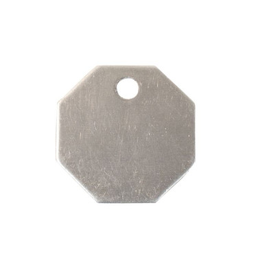 Tag-1-1/4" Octagon Aluminum 50pk 43717
