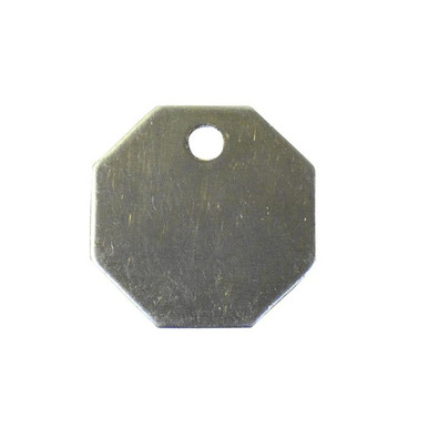 Tag-1-1/2" Octagon Stainless Steel 25pk 43721