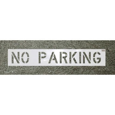 Stencil-NO PARKING 4"x3" LDPE 69999