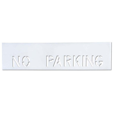 Stencil-NO PARKING 4"x3" LDPE Curb 70000