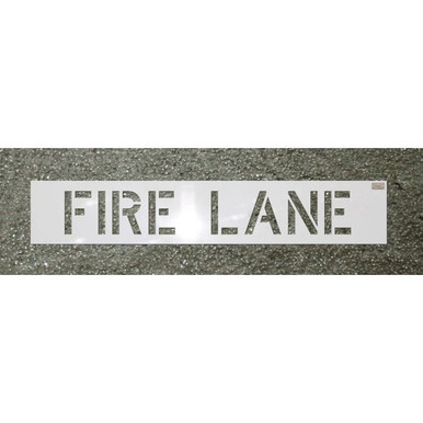 Stencil-FIRE LANE4"x3" LDPE 70029