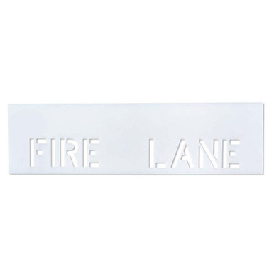 Stencil-FIRE LANE 4"x3" LDPE Curb 70030