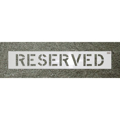 Stencil-RESERVED 6"x4" LDPE 70040