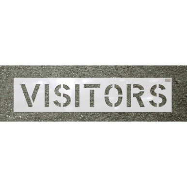 Stencil-VISITORS 12"x9" LDPE 70051