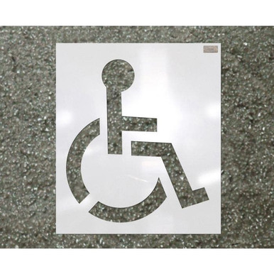 Stencil-(HANDICAP SYMBOL) 34" Symbol, 40"x36" 70342