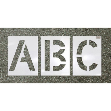 Stencil Set-Letter 4"x2-3/4"LDPE Highway 29Pcs. 70412