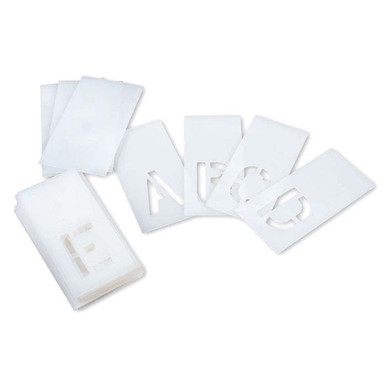 Stencil Set-Letter 4"x2-3/4" LDPE Curb 29Pcs. 70413