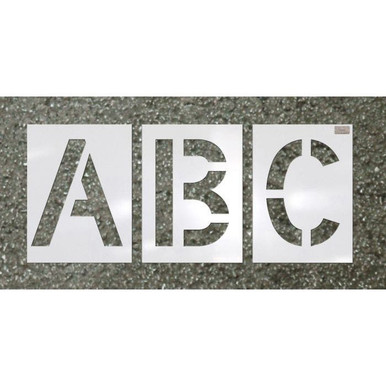 Stencil Set-Letter 24"X12" LDPE Highway 38Pcs. 70455