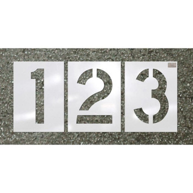 Stencil Set-Numbers 12" LDPE 12Pcs. 72105