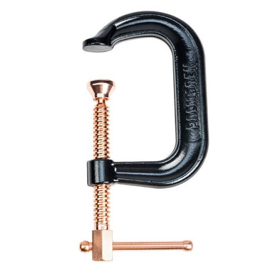 4" Drop Forged Deep Throat C-Clamp W/ Copper Spindle (400 Series) 9629519