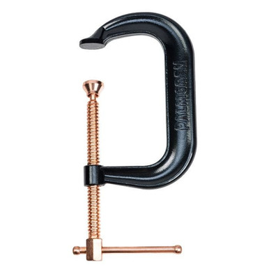6" Drop Forged Deep Throat C-Clamp W/ Copper Spindle (400 Series) 9629520