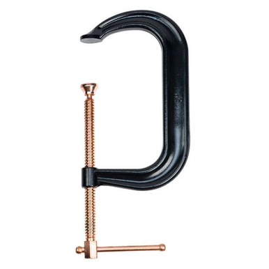 8" Drop Forged Deep Throat C-Clamp W/ Copper Spindle (400 Series) 9629521