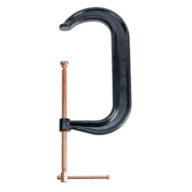 12" Drop Forged Deep Throat C-Clamp W/ Copper Spindle (400 Series) 9629523