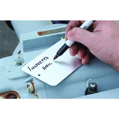 Tag-Write-on 3"x5" Rec Aluminum 100pk 97443