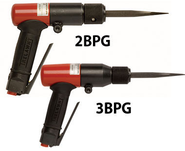 3BPG Chisel Scaler*, Vertical grip, 2200 BPM, 8.0 cfm/90 psi, 25.6 m/s² vibration, Wt: 6.2 lbs. 135.3395