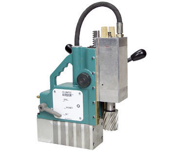 AirBor Magnetic Drill, Pneumatic, Up to 2-1/16" dia. hole capacity, 400 RPM, 1.6 HP, Wt: 38 lbs. AB-4300-2