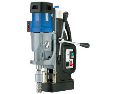 Magnetic Drill, Reversible, Up to 4" dia. hole capacity, 40-110, 65-175, 140-360 & 220-600 RPM, 16 Amp, Wt: 55 lbs. MAB 825
