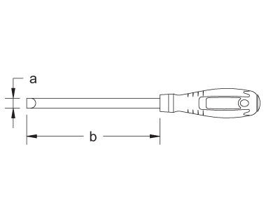 8 x 150mm or 5/16 x 6 Screw- driver, Striking, (Copper Beryllium) EX801S-8B