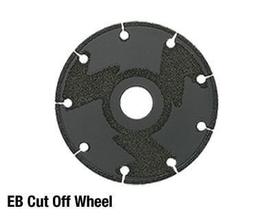 EB Diamond (Grinding - Cutter) Wheels - with "In-line" Top Grade Diamond Pattern Eco Brazing (EB) diamond grinding and cutting discs4" dia. X 7/8" arbor13,000 Max RPM50 grit1 discEB4007850