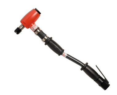 Low Vibration - Single Head Scaling Hammer, Long handle, TCT Cruciform Piston, 3000 BPM, 7 cfm/90 psi, 3.7 m/s² vibration, Wt: 5 lbs. 196.5095