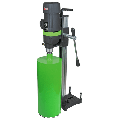Rig-mounted Core Drill, 18 Amp, 110V, 8" capacity, 675 RPM, Wt: 34 lbs. DBE 201