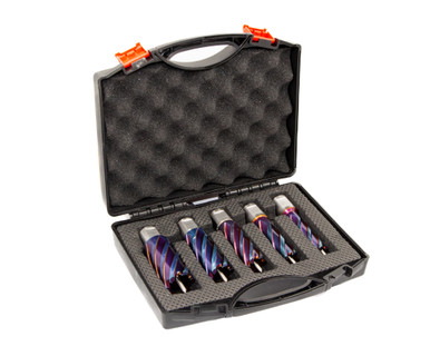 5 Piece Set with 2" Depth of Cut - nACo (Nano-Composite) Coated Blue Annular Cutter ANC5-530-502