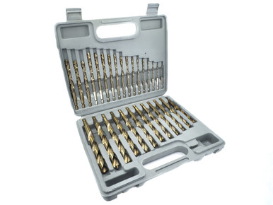 29 Piece Cobalt Quick Change Hex Shank Drill Bit Set 1/16" - 1/2" Plastic Case COHEX29-SET