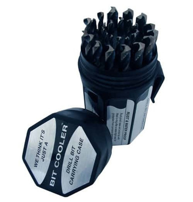 25 Piece HSS Black Oxide Bit Cooler Drill Bit Set, 1.00mm - 13.00mm, DWD Series DWD4025-PC