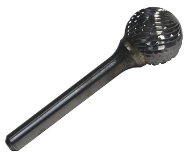 SD5 1/2" X 7/16" Ball End Carbide Bur 1/4 Shank DULSD5