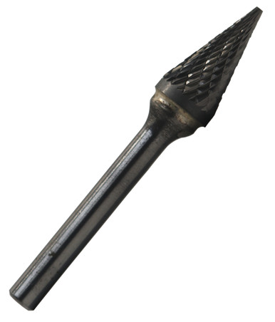 SM42 1/8" X 7/16" Cone Pointed End Carbide Bur 1/8" Shank DULSM42