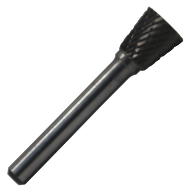 SN53 3/16" X 1/4" Inverted Cone Carbide Bur 1/8" Shank DULSN53
