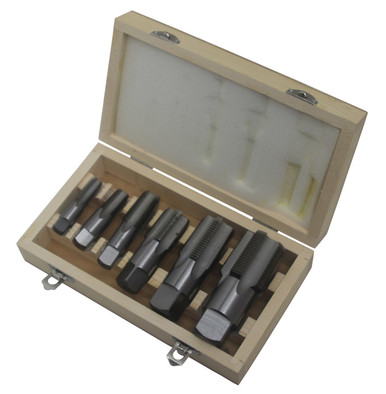6 Piece Carbon Steel NPT Pipe Tap Set DWTPT1/8-1SET