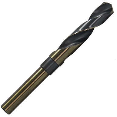 47/64" Reduced Shank HSS Black & Gold KFD Drill Bit KFDRSD3/8X47/64