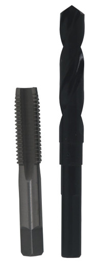 5/8"-18 HSS Plug Tap and 37/64" HSS 1/2" Shank Drill Bit POU5/8-18