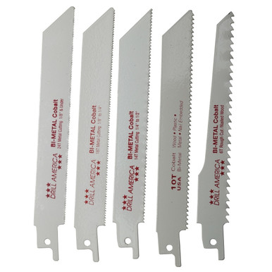 5 Piece Reciprocating Saw Blade Set POURECIP
