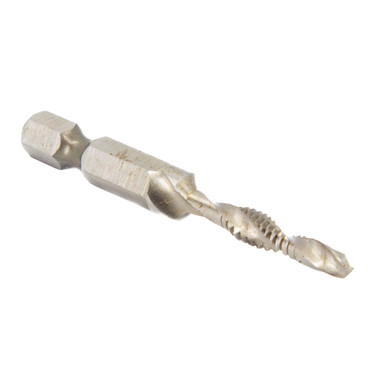 #10-32 UNF Combined Drill Tap and Countersink with 1/4" Quick Change Hex Shank TDCF10-32
