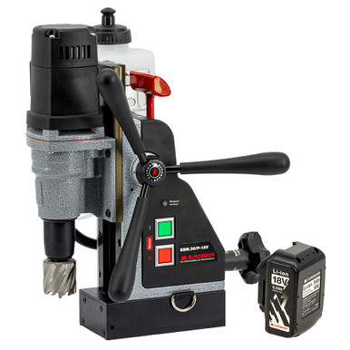 1-7/16" Cordless Magnetic Drilling Machine 36mm - Includes 5Ah Battery and Charger EBM.36/P-18V
