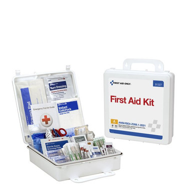 50 Person ANSI 2021 Class A, Plastic First Aid Kit 91327