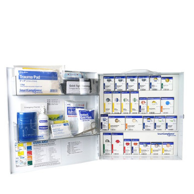 Large Metal SmartCompliance First Aid Cabinet, ANSI 2021 Class B without Medications 91377