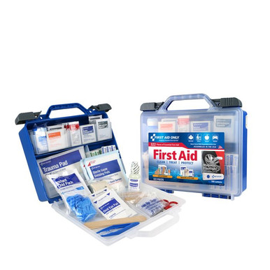 Clear Cover Intermediate First Aid Kit, 322 Piece, with flashlight 91414