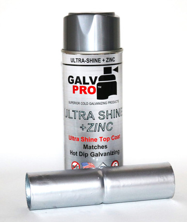Ultra Shine + Zinc Galvanizing Top Coat Spray - 12.5 oz Cans, Case of 12 USZ-100