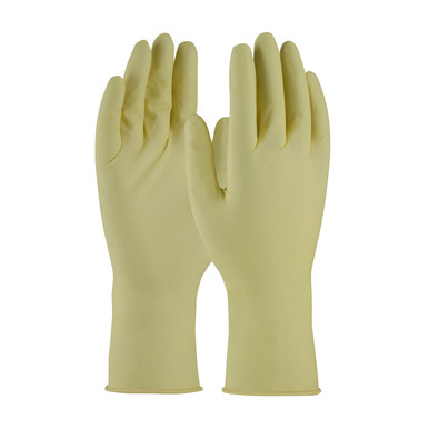 CleanTeam Single Use Class 100 Cleanroom Latex Glove with Fully Textured Grip - 12", 2XL, Natural 100-323000/2XL