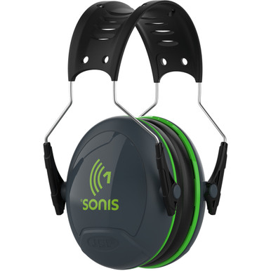 Sonis 1 Passive Ear Muff with Adjustable Headband - NRR 22, OS, Dark Gray 262-AEB010-HB