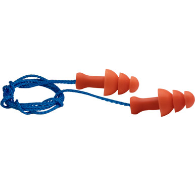 PIP Small Reusable TPR Corded Ear Plugs - NRR 25, S, Orange 267-HPR330C