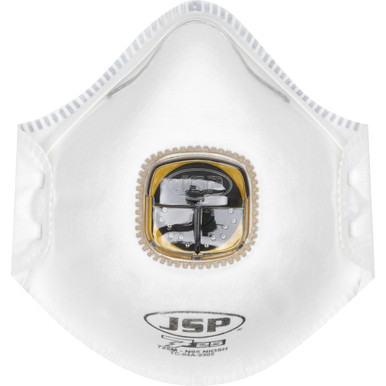 JSP Premium N95 Disposable Respirator with Valve - 10 Pack, OS, White 272-RPD725N95